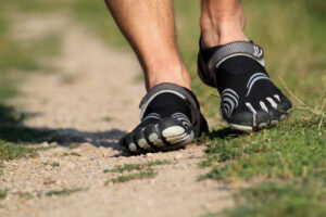 barefoot running two