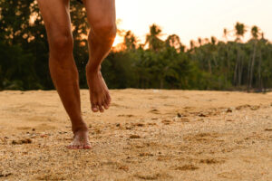 running barefoot